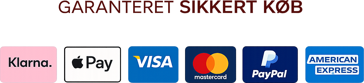 GLPura accepterede betalingsmetoder ved officiel dansk checkout